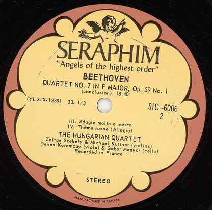 Ludwig van Beethoven, The Hungarian Quartet : The Middle Quartets Nos. 7-11, The Complete Quartets, Vol. 2 (3xLP + Box)