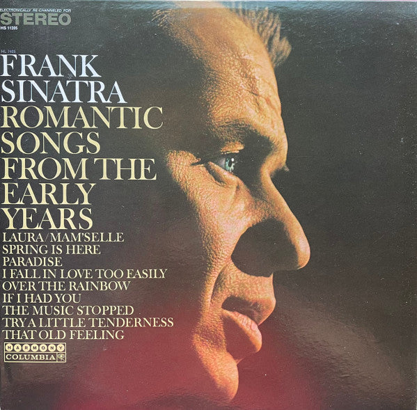 Frank Sinatra : Romantic Songs From The Early Years (LP, Comp, Tan)