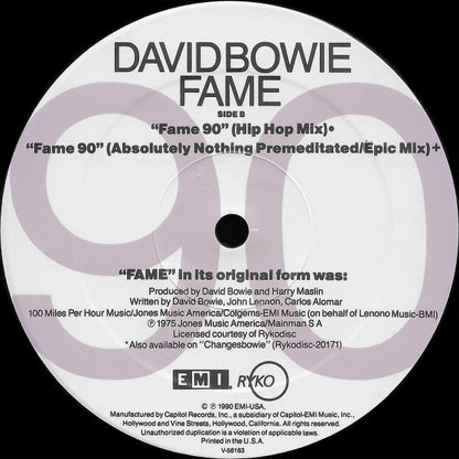 David Bowie : Fame 90 (12", Single, Spe)