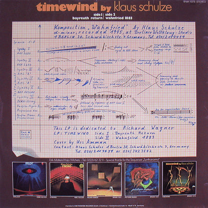 Klaus Schulze : Timewind (LP, Album, RP)