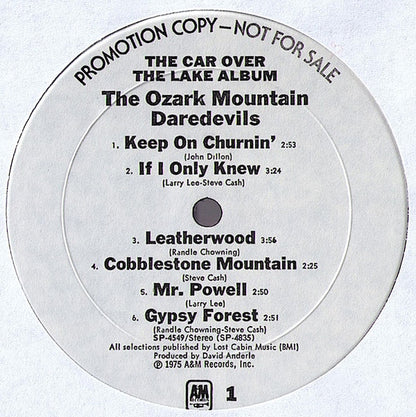 The Ozark Mountain Daredevils : The Car Over The Lake Album (LP, Album, Promo + Flexi, 7")