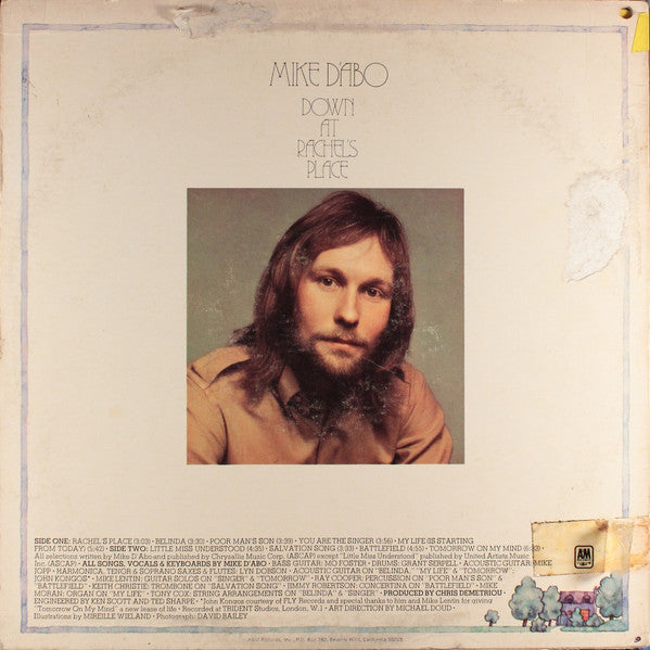 Mike D'Abo : Down At Rachel's Place (LP, Album, Promo)