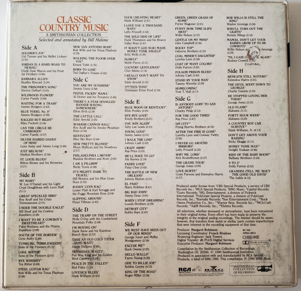 Various : Classic Country Music (4xCass, Comp + Box, Comp)