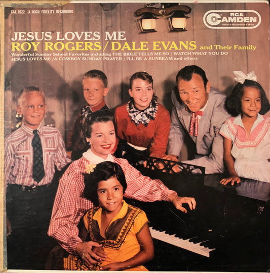 Roy Rogers And Dale Evans : Jesus Loves Me (LP, Album, Mono)