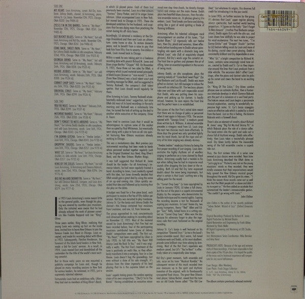 Louis Armstrong : The Hot Fives, Volume I (LP, Comp, RM)