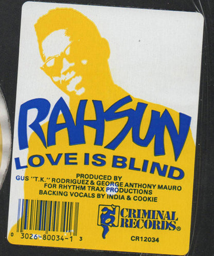 Rahsun (3) : Love Is Blind (12")