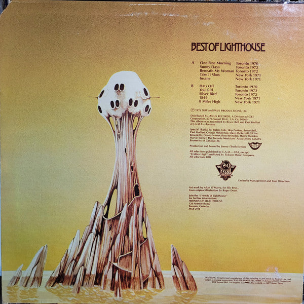 Lighthouse (2) : The Best Of Lighthouse (LP, Comp, Ter)