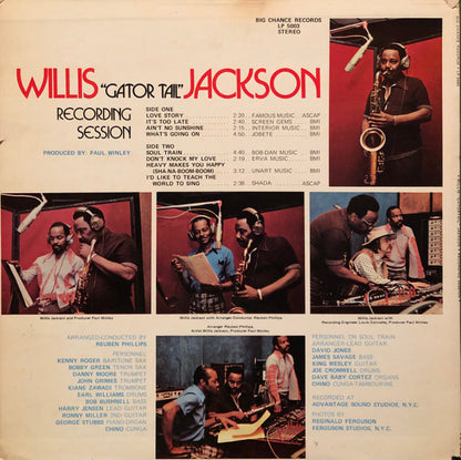 Willis Jackson : Recording Session (LP)