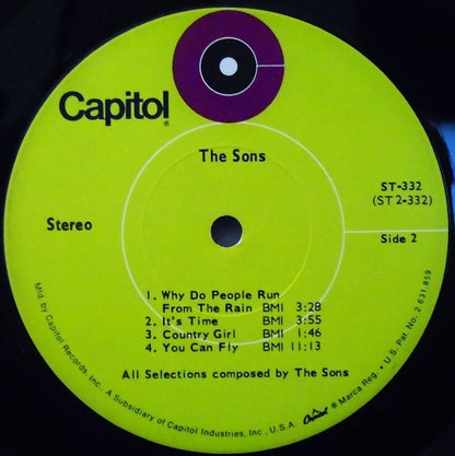 The Sons Of Champlin : The Sons (LP, Album, Los)