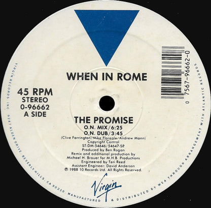When In Rome : The Promise (12")