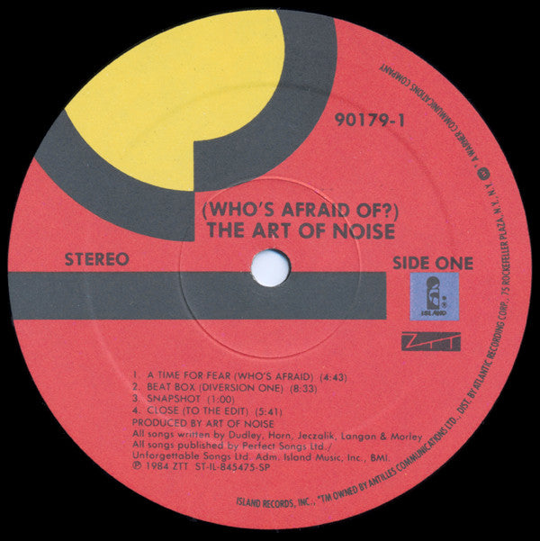 The Art Of Noise : (Who's Afraid Of?) The Art Of Noise (LP, Album, Red)