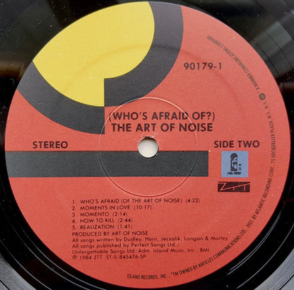 The Art Of Noise : (Who's Afraid Of?) The Art Of Noise (LP, Album, Red)