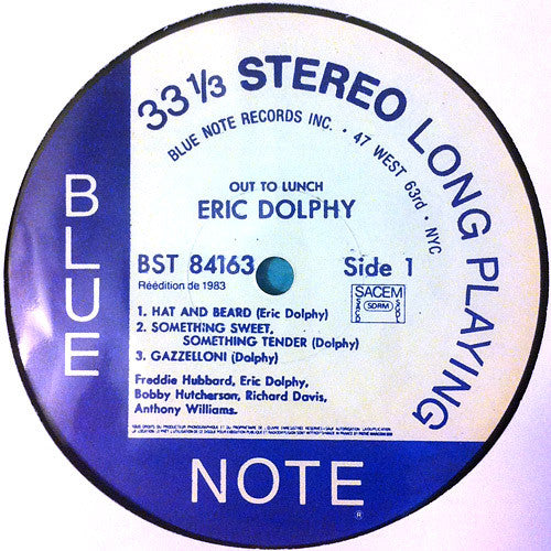Eric Dolphy : Out To Lunch! (LP, Album, RE)