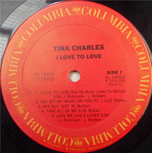Tina Charles : I Love To Love (LP)