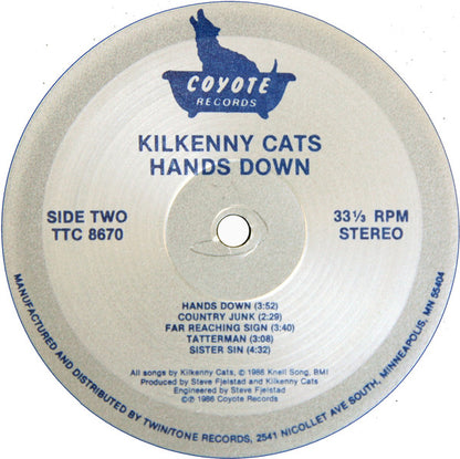 Kilkenny Cats : Hands Down (LP, Album)