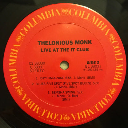 Thelonious Monk : Live At The It Club (2xLP, Album)