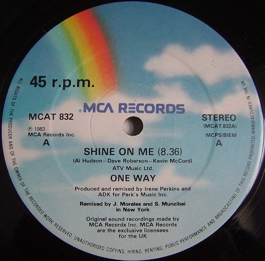 One Way : Shine On Me (12")