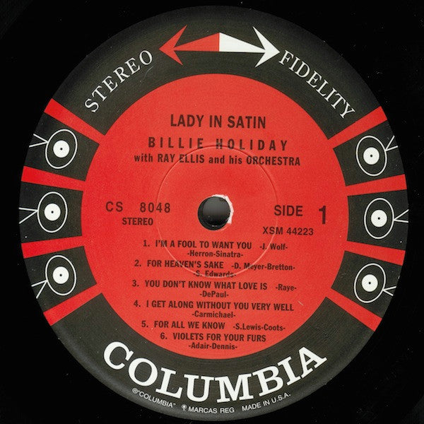 Billie Holiday With Ray Ellis And His Orchestra : Lady In Satin (LP, Album, RE, 200)