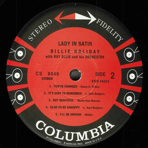 Billie Holiday With Ray Ellis And His Orchestra : Lady In Satin (LP, Album, RE, 200)