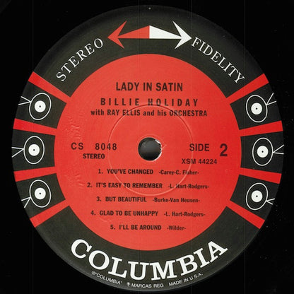 Billie Holiday With Ray Ellis And His Orchestra : Lady In Satin (LP, Album, RE, 200)