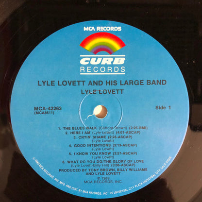 Lyle Lovett And His Large Band : Lyle Lovett And His Large Band (LP, Album)
