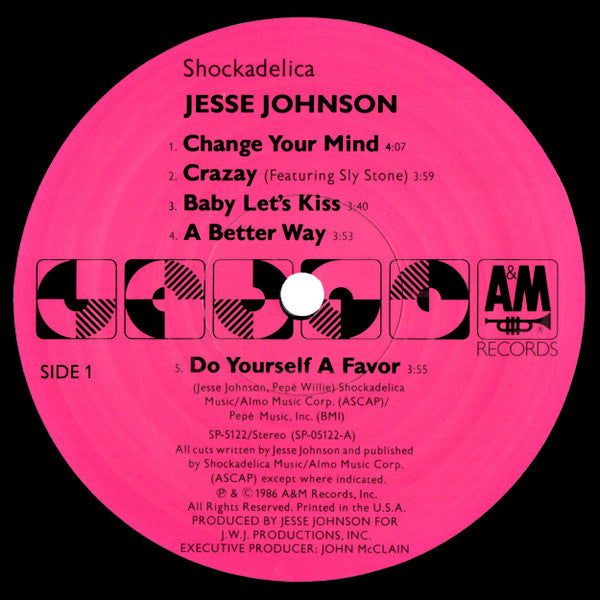 Jesse Johnson : Shockadelica (LP, Album, EMW)