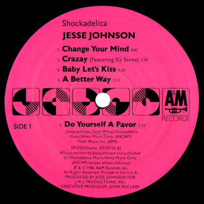 Jesse Johnson : Shockadelica (LP, Album, EMW)