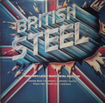 Various : British Steel - England's Latest Heavy Metal Invasion (LP, Comp)