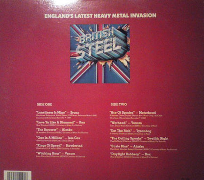 Various : British Steel - England's Latest Heavy Metal Invasion (LP, Comp)