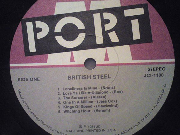 Various : British Steel - England's Latest Heavy Metal Invasion (LP, Comp)