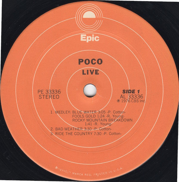 Poco (3) : Live (LP, Album)