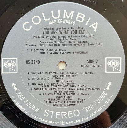 Various : You Are What You Eat (Original Soundtrack Recording) (LP, Ter)