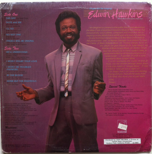 Edwin Hawkins And  The Edwin Hawkins Music And Art Seminar Mass Choir : Angels Will Be Singing (LP, Album)