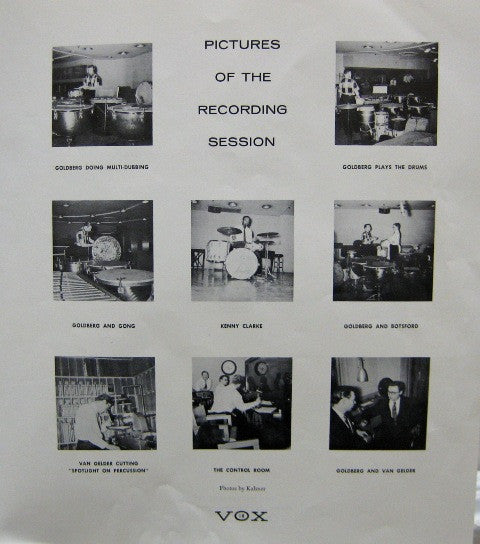 Kenny Clarke / Arnold Goldberg / Al Jazzbo Collins : Spotlight On Percussion (LP, Mono + Box)
