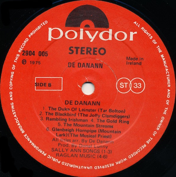 De Danann : De Danann (LP, Album)