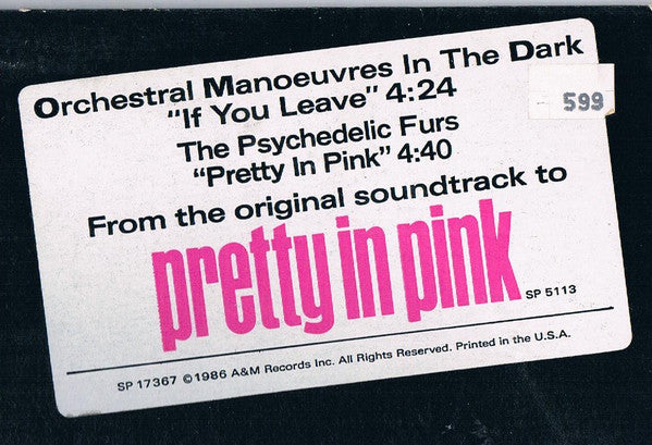 Orchestral Manoeuvres In The Dark / The Psychedelic Furs : If You Leave / Pretty In Pink (12", Promo)