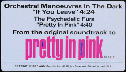 Orchestral Manoeuvres In The Dark / The Psychedelic Furs : If You Leave / Pretty In Pink (12", Promo)