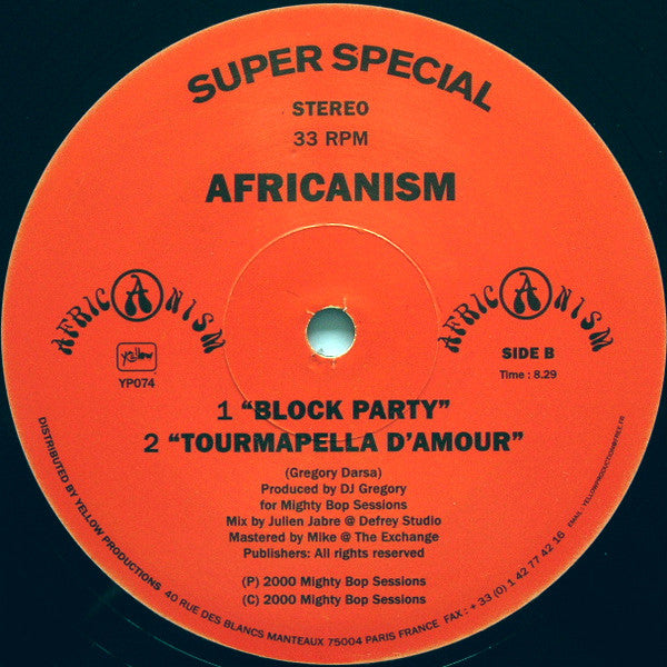 Africanism : Tourment D'amour (12")