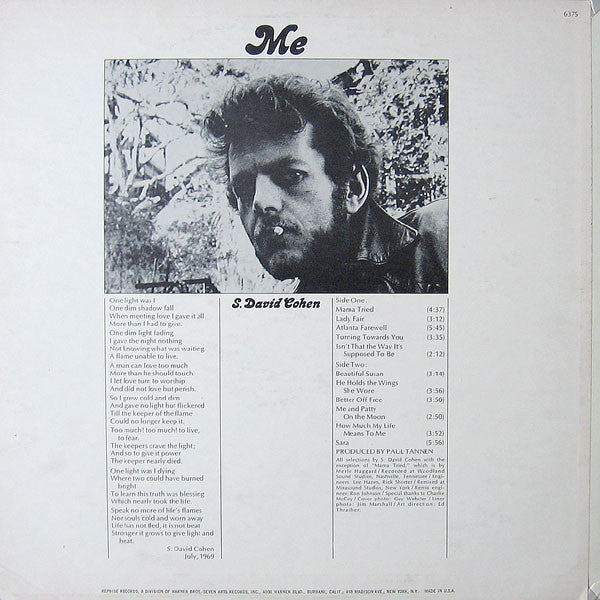 S. David Cohen : Me (LP, Album)