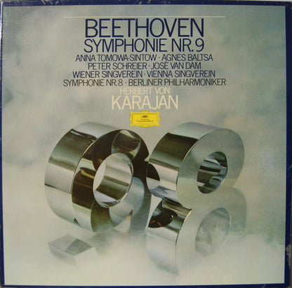 Ludwig van Beethoven - Herbert von Karajan, Anna Tomowa-Sintow, Agnes Baltsa, Peter Schreier, José van Dam, Wiener Singverein, Berliner Philharmoniker : Symphonie Nr. 9 - Symphonie Nr. 8 (2xLP + Box)