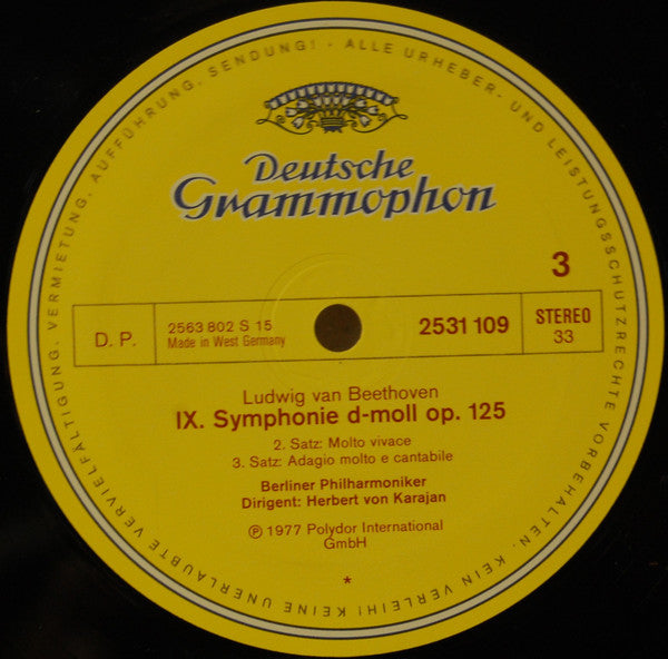 Ludwig van Beethoven - Herbert von Karajan, Anna Tomowa-Sintow, Agnes Baltsa, Peter Schreier, José van Dam, Wiener Singverein, Berliner Philharmoniker : Symphonie Nr. 9 - Symphonie Nr. 8 (2xLP + Box)