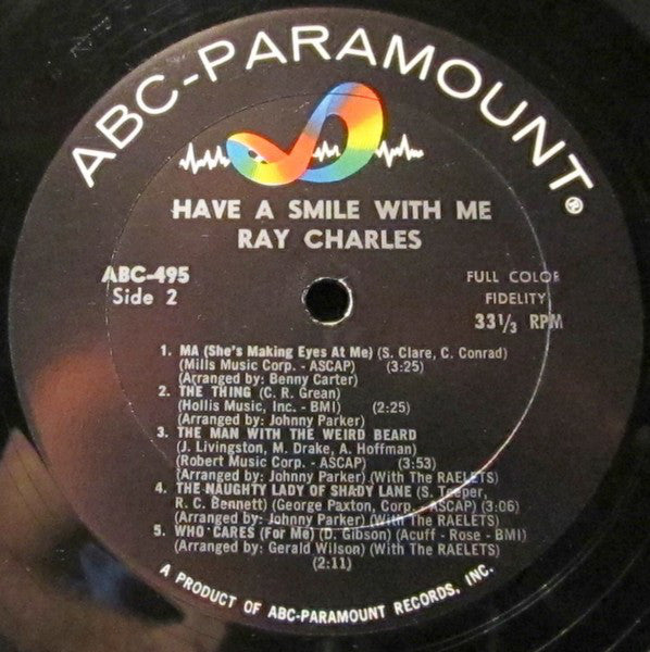 Ray Charles : Have A Smile With Me (LP, Album, Mono)