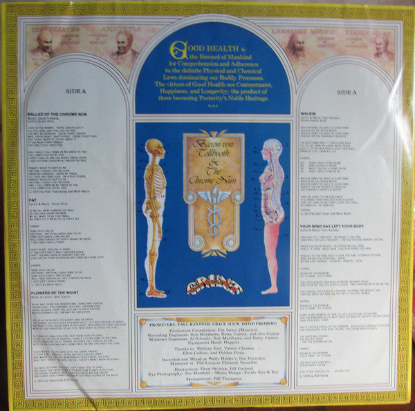 Paul Kantner, Grace Slick & David Freiberg : Baron Von Tollbooth & The Chrome Nun (LP, Album, Hol)