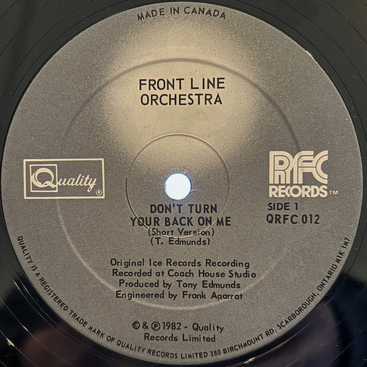 Frontline Orchestra : Don't Turn Your Back On Me (12")