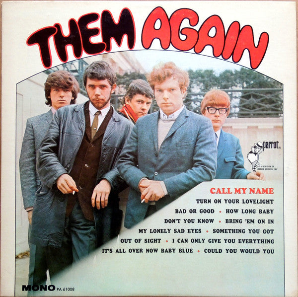 Them (3) : Them Again (LP, Album, Mono, Glo)
