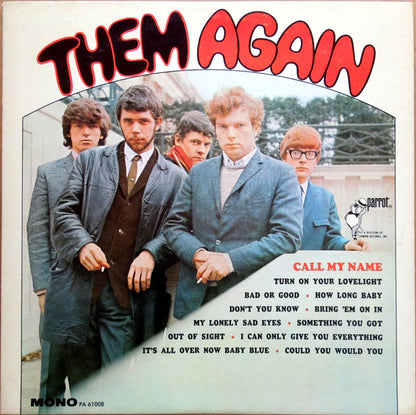 Them (3) : Them Again (LP, Album, Mono, Glo)