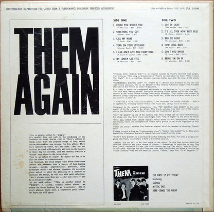 Them (3) : Them Again (LP, Album, Mono, Glo)