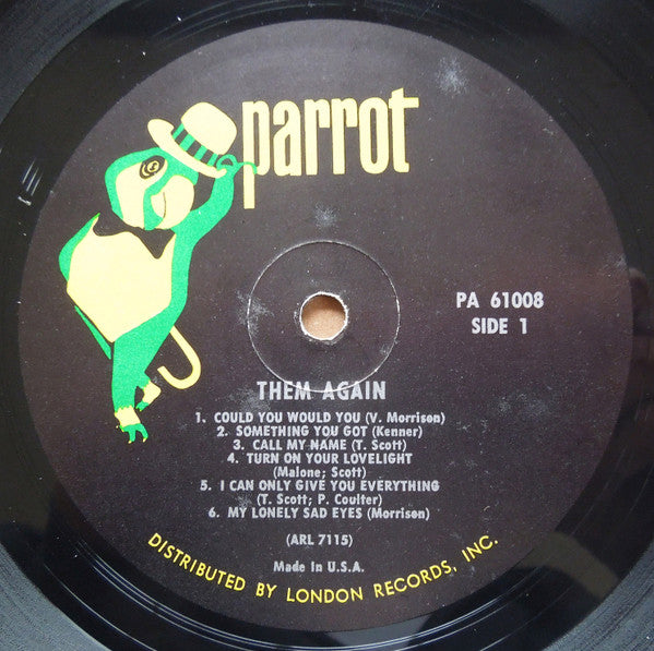 Them (3) : Them Again (LP, Album, Mono, Glo)