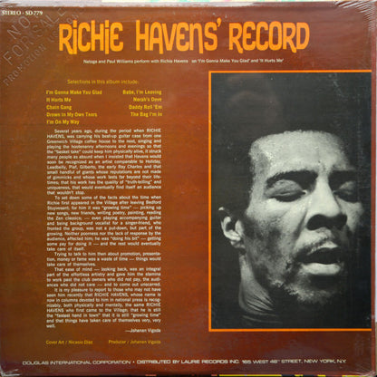 Richie Havens : Richie Havens' Record (LP, Album, Ind)