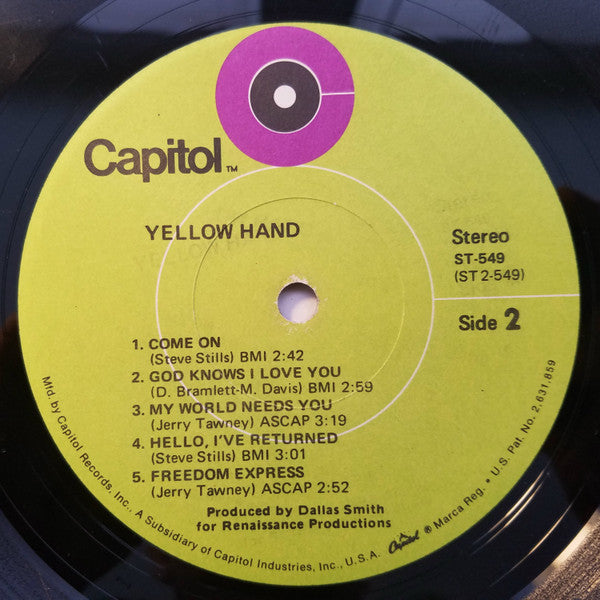 Yellow Hand (2) : Yellow Hand (LP, Album)